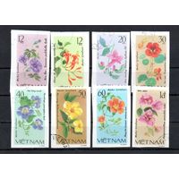 Цветы Вьетнам 1980 год серия из 8 марок