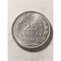 Турция 25 лир 1988