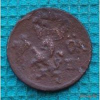 Шведская Ливония 1/6 оре 1667 года, Три короны. Лев. Предложи свою цену или обмен!