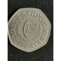 Кипр 50 центов 1996