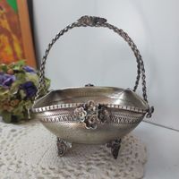 Серебряная корзинка  с 1 рубля, эксклюзивная авторская ручная работа