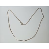 Серебрянная позолоченная цепочка 52 см.