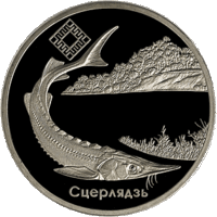 Заказник "Днепро – Сожский". Стерлядь, 1 рубль 2007 года