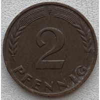 Германия 2 пфеннига 1958 г. F