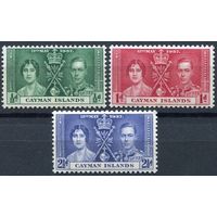 1937 Кайманы ** George VI, Коронация, серия 3 марки, Британские колонии