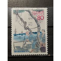 Япония, 2003. Кадр из фильма 1854 г. Mi-1.30 евро гаш.