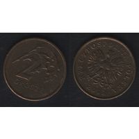 Польша y277 2 грош 2002 год (mw) (_брак(om(1(0(1 поворот