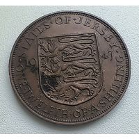 Джерси 1/12 шиллинга, 1947  1-13-3