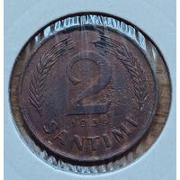 Латвия 2 сантимов 1939год