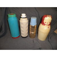 Термос 4 шт. три из СССР,второй слева West Germany.С рубля.