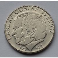 Швеция, 1 крона 1981 г.