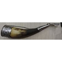 Антикварный рог для вина. Серебро 875. Около 60гр. Артель им. Молотова, 1957 года.