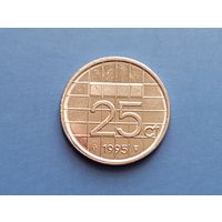 Нидерланды. 25 центов 1995
