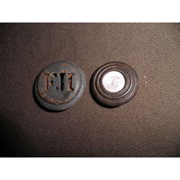 Кокарда рядового Австро-Венгрия ПМВ и кокарда,пуговица(?) с перламутровым центровиком.С рубля.