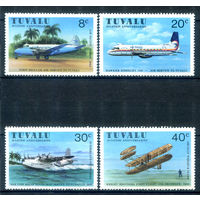 Тувалу - 1980г. - авиация - 4 марки - полная серия, MH [Mi 129-132]. #3-WB-77-B-1