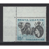 Кения Уганда Танганика 1954** Слоны, Королева Елизавета II  Mi#94