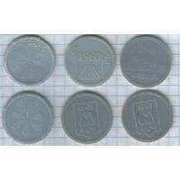 Жетоны Киевского метро  - 6 шт.