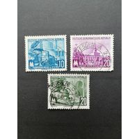 ГДР 1955 Неполная серия марок "Торговая ярмарка в Лейпциге" (гашение без клея) Mi.447,479-480 каталог 2.60 евро