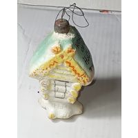 Ёлочная игрушка  - Избушка . СССР  .