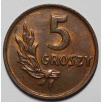 Польша, 5 грошей, 1949 год