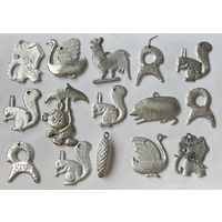 Елочная игрушка СССР пластик цена за все