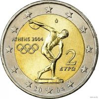 Греция 2 евро 2004 года, UNC. Олимпиад. Предложите свою цену или обмен!