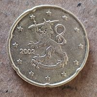 Финляндия 20 евроцентов 2002 г., KM# 102