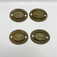 Латунные мебельные накладки, 4 шт. Франция. Арт 2467
