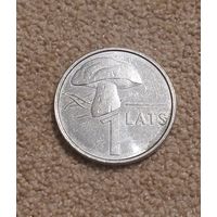 Латвия 1 лат, 2004 Гриб
