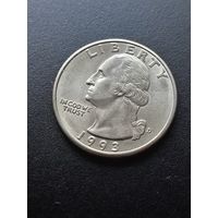 США 25 центов 1993 г. D