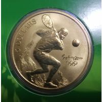 5 долларов 2000 г. Теннис