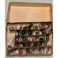 Ёлочные игрушки СССР !!! Армянский набор МАЛЮТОК !!! РОДНАЯ КОРОБКА!!!РЕДКИЙ !!! С РУБЛЯ!!!