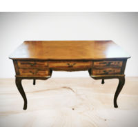 Антикварный письменный стол.Чиппендейл, барок ,стиль Людовика ХVI.Инкрустации.