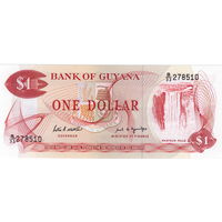 Гайана, 1 доллар обр. 1966-1992 г.г., UNC