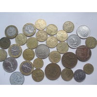 Монеты Франции 31шт. без повтора.