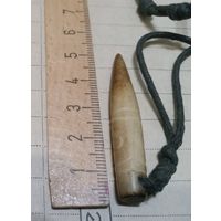 Старый охотничий Амулет. Натуральный рог/кость. Резьба по кости.