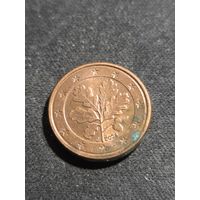 Германия 1 евроцент 2004 J