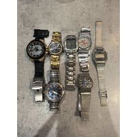 Лот часов с 1 рубля с браслетами (CASIO приобретались в магазине)