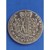 Саксония 1/2 талера 1764 г. (герб с венком) Фридрих Август III, без мц.