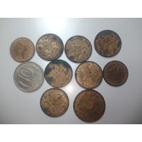 Сборный лот монет России до 1993 года .