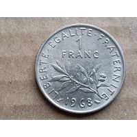 Франция 1 франк, 1968. (D-107)