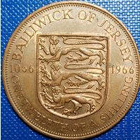 Джерси 1 /12 шиллинга 1966 г. 900 лет битве при Гастингсе.