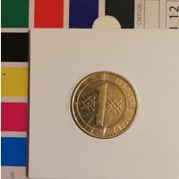 Финляндия 1 марка 1995 в холдере