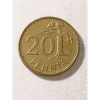 Финляндия 20 пенни 1972