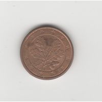 1 евроцент Германия (ФРГ) 2008 J Лот 8008
