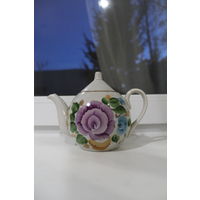 Шикарный чайник заварник Добруш 70-е гг ручная роспись