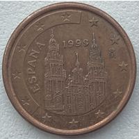 Испания 1 евроцент 1999 г.