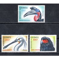 Птицы Гвинея 1962 год 3 марки