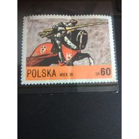 Польша. Рыцарь. 1972г. гашеная