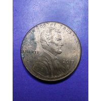 США 1 цент 2017 D